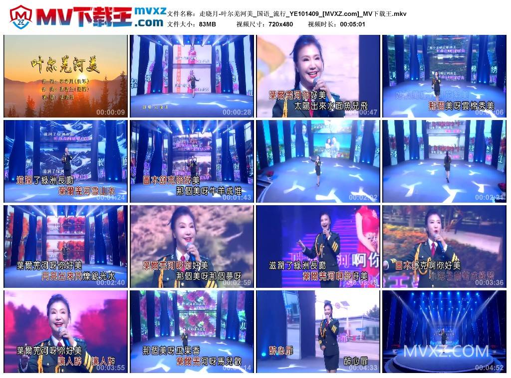 走晓月-叶尔羌河美_国语_流行_YE101409